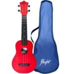 Ukuleles - Flight - with Gigbag - Red