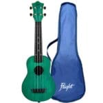 Ukuleles - Flight - with Gigbag - Dark green