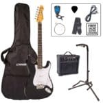 Encore E6 Electric Guitar Pack ~ Gloss Black - Image 3